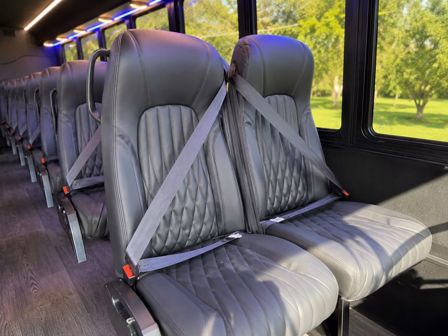 15 passenger minibus interior