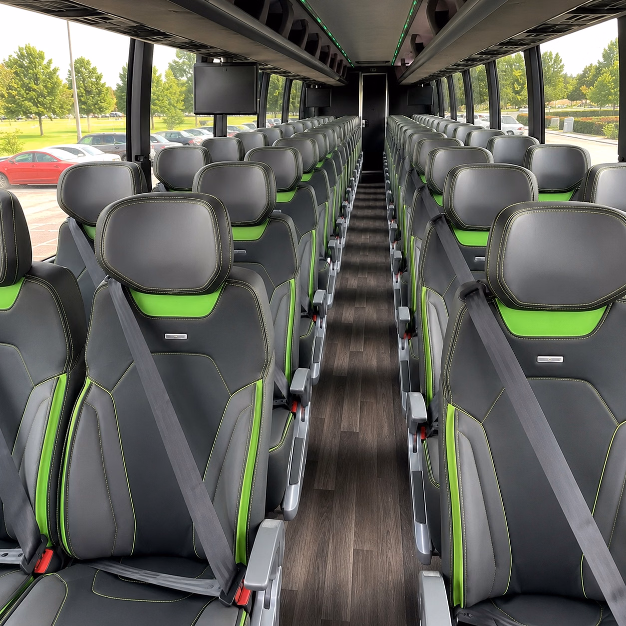 boise charter bus interior