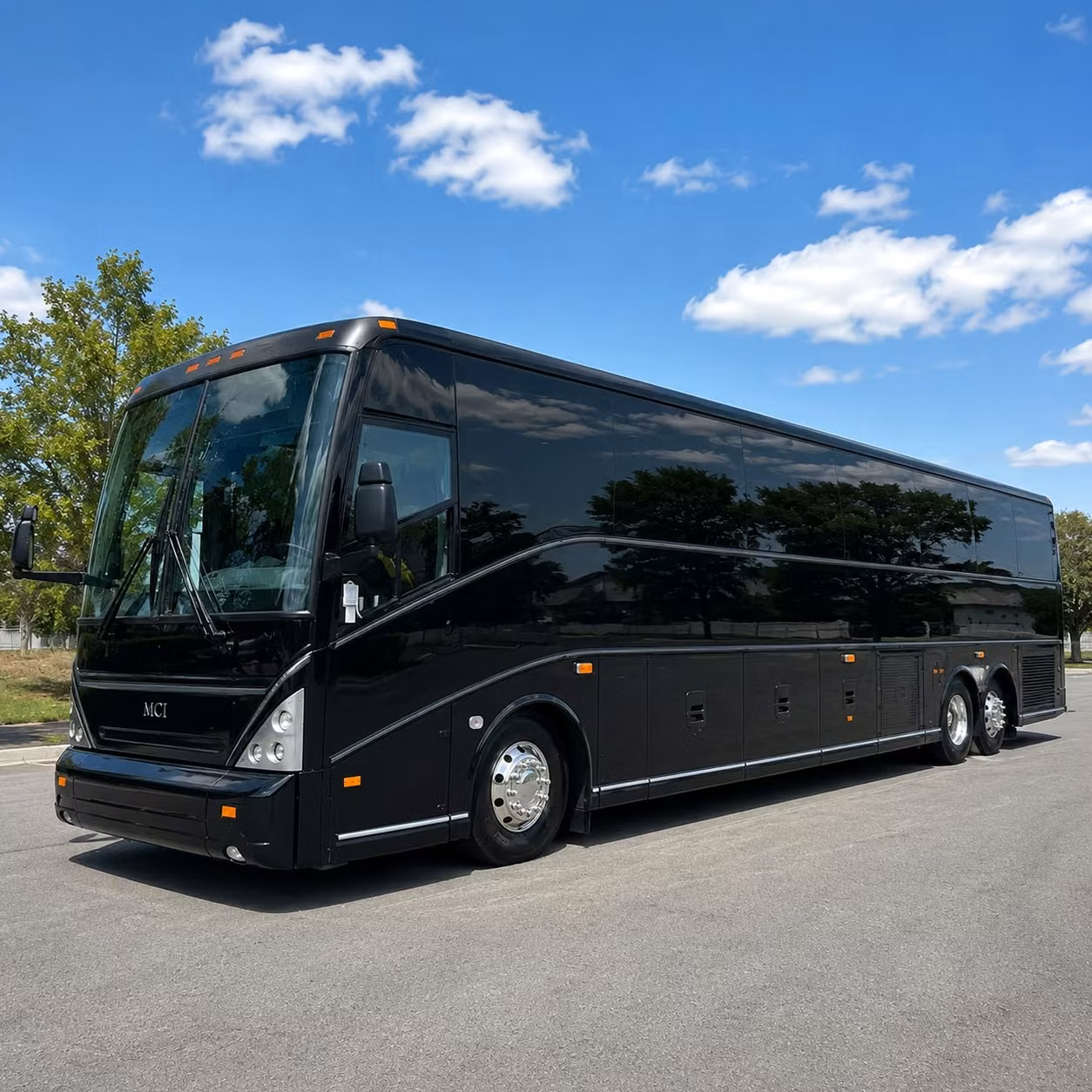 boise charter bus rental exterior